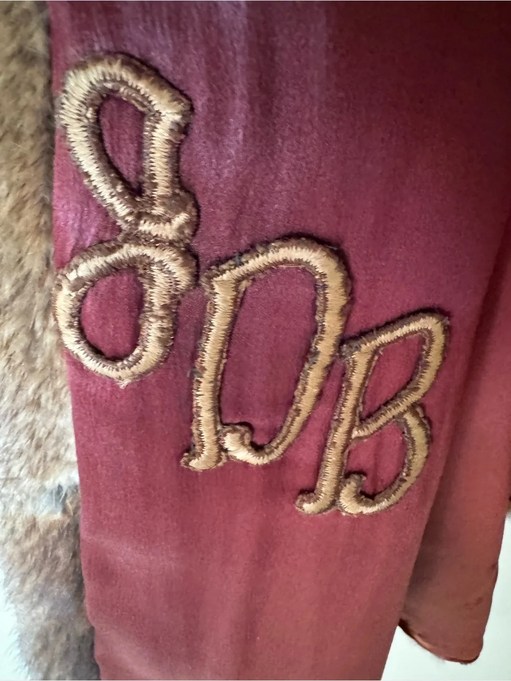 1940s Vintage Women's Knee Length Fur Coat - Brown Patchwork